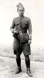 Fabra Marín, Sargento de Infantería en 1936