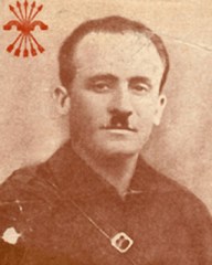 El escuadrista y fundador del grupo Primera Línea de Falange, Juan Canalejo Castel. Fue quien dirigió y formó a los asesinos que actuaron en A Coruña tras la sublevación de julio de 1936. 